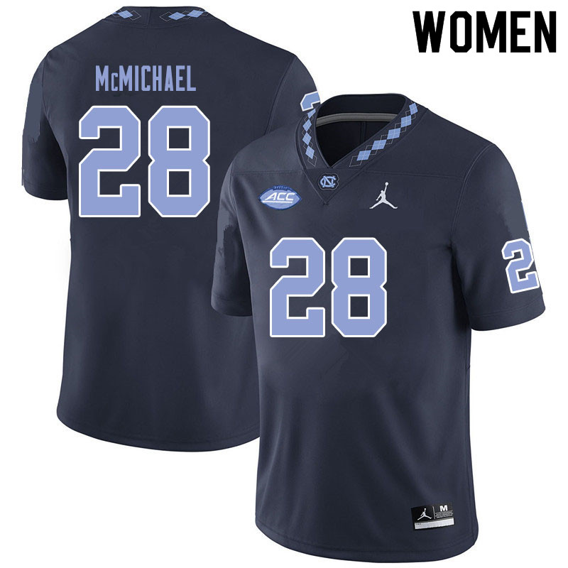 Jordan Brand Women #28 Kyler McMichael North Carolina Tar Heels College Football Jerseys Sale-Black